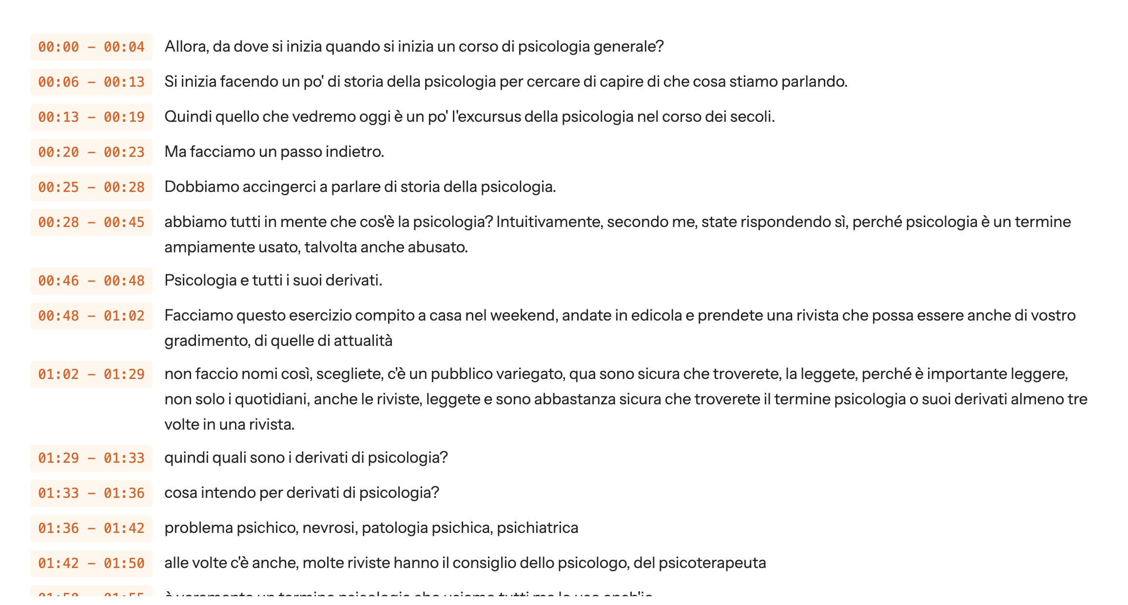 Trascrizione intelligente
